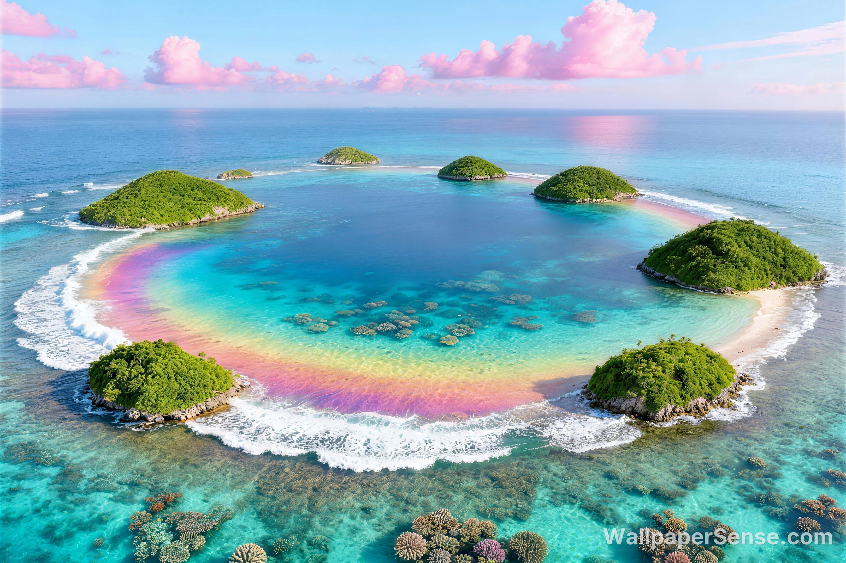 热带天堂泻湖 8K 超高清桌面壁纸 - Premium wallpaper in 8192x5460 resolution