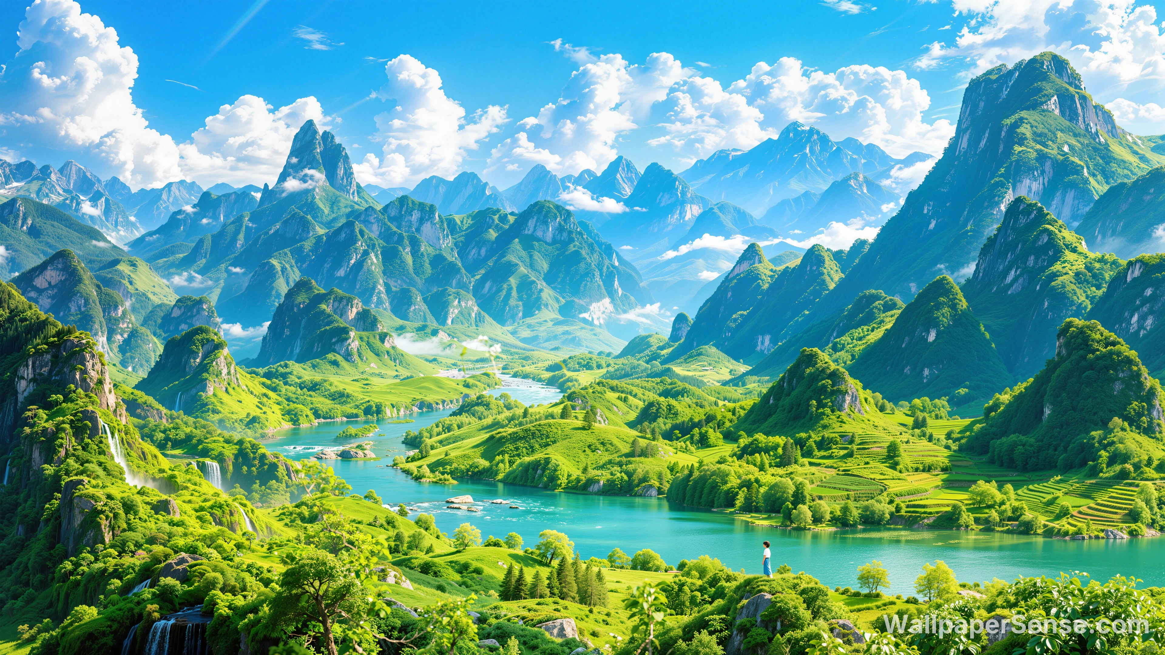 Chinese Style Landscape 8K Desktop Wallpaper