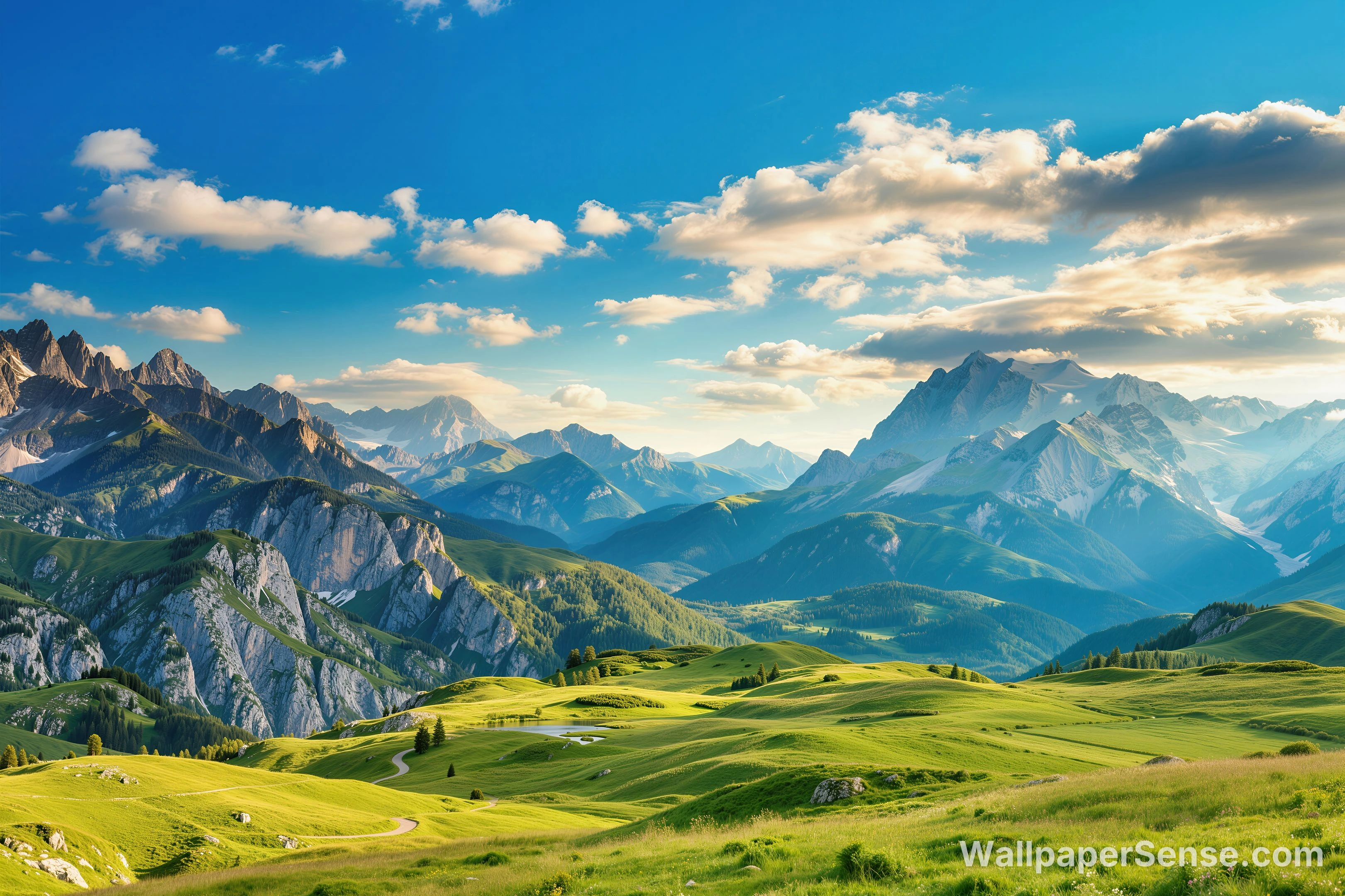 Paysage des Alpes 8K Ultra HD pour fond d'écran - Premium wallpaper in 8192x5460 resolution