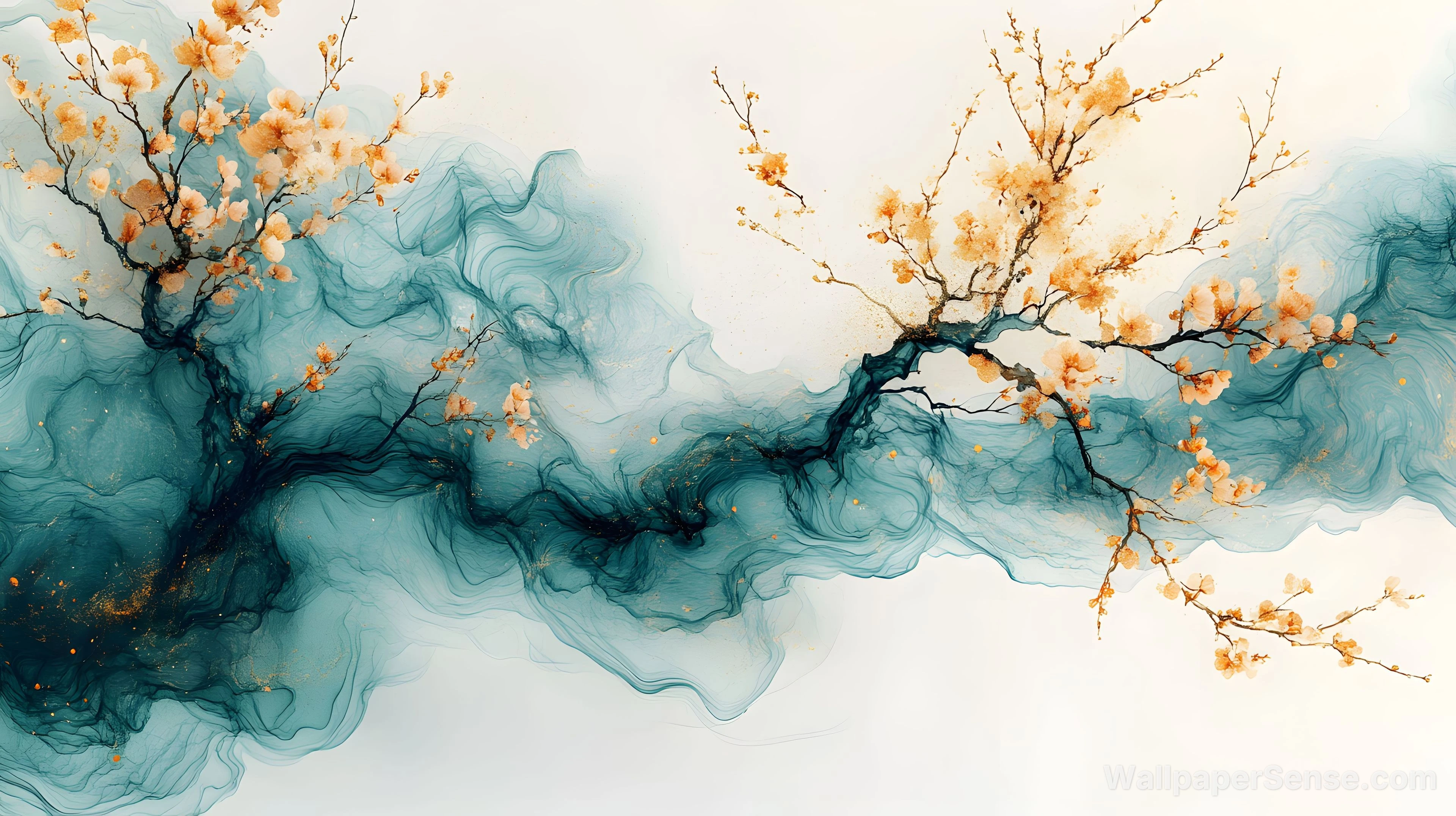 Chinese Style Plum Blossoms 8K Ultra HD Desktop Wallpaper