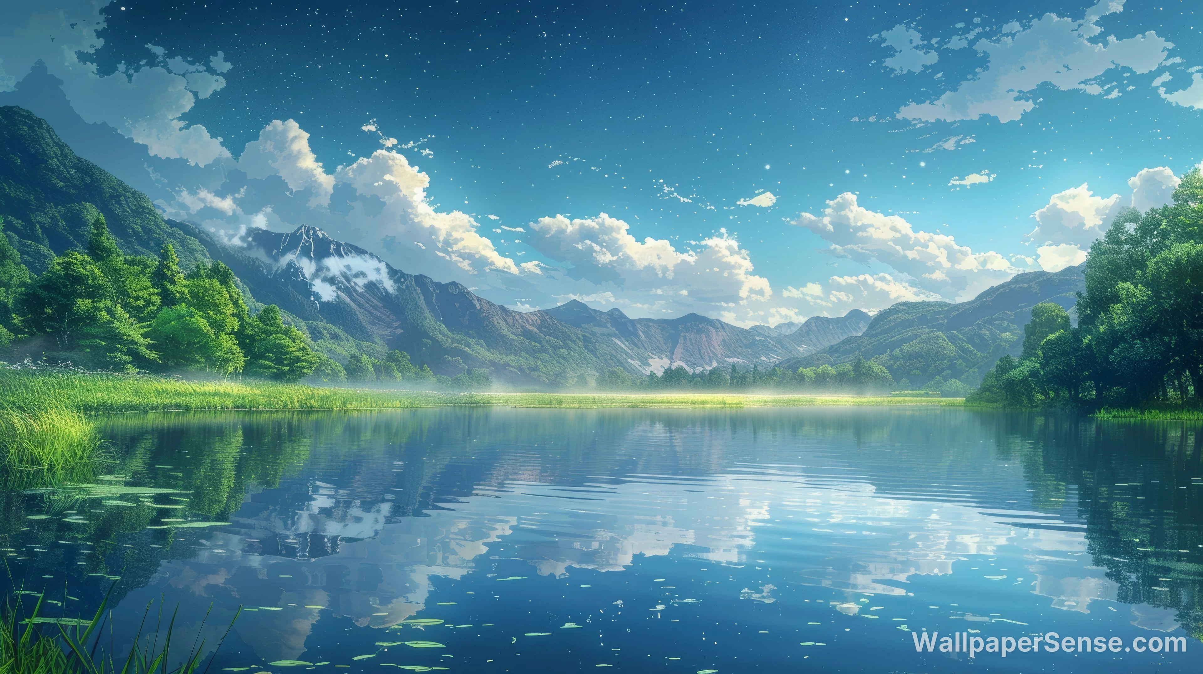 Oriental Art Bergmeer 8K Ultra HD Desktop Wallpaper