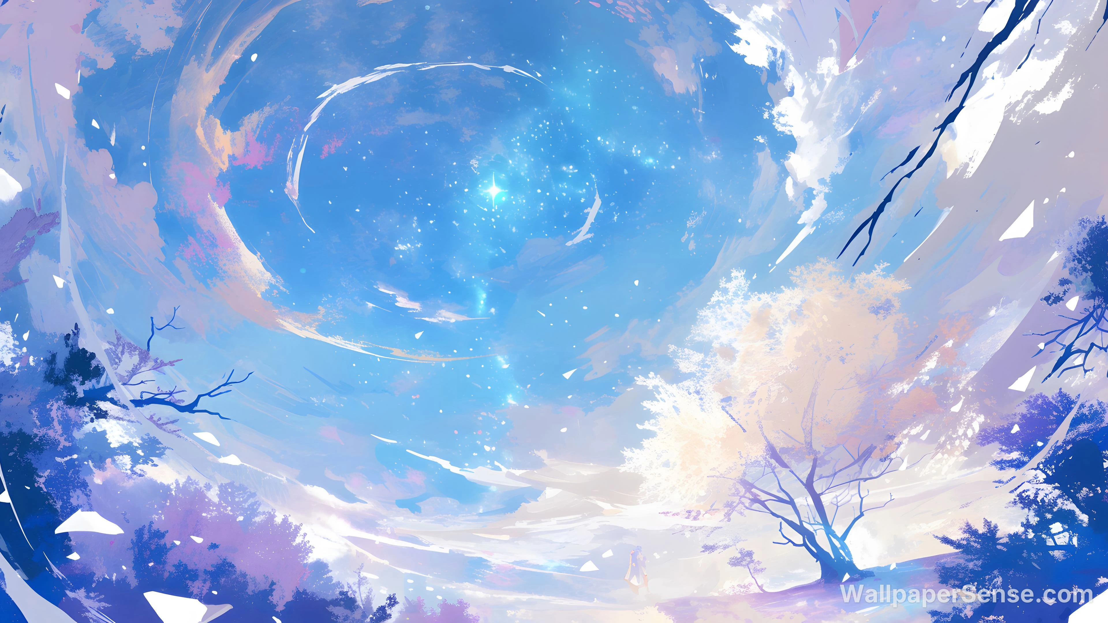 Anime Nebeská Galaxie 8K Ultra HD Desktop Wallpaper
