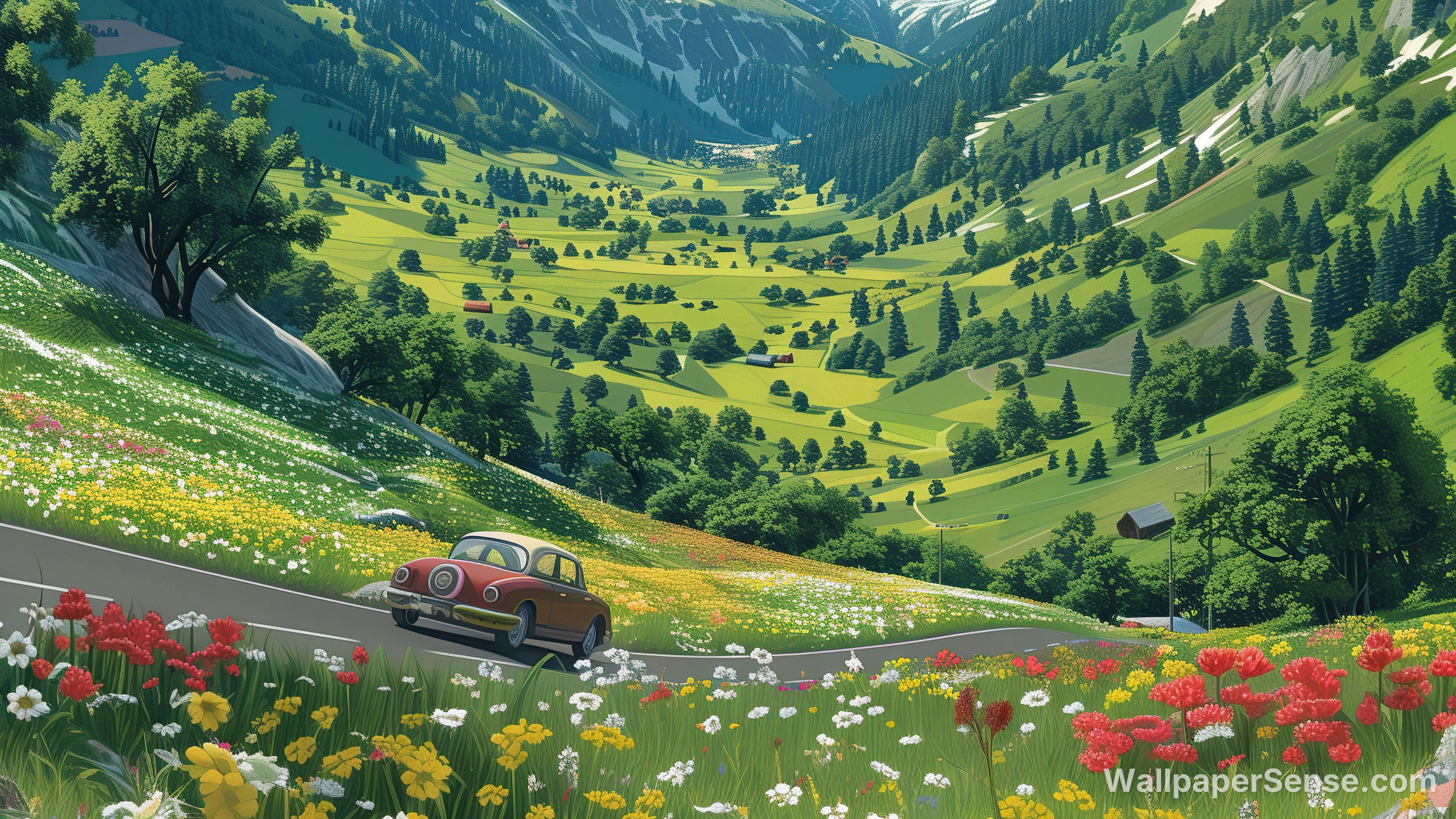 Anime Alpenvallei 8K Ultra HD Desktop Wallpaper