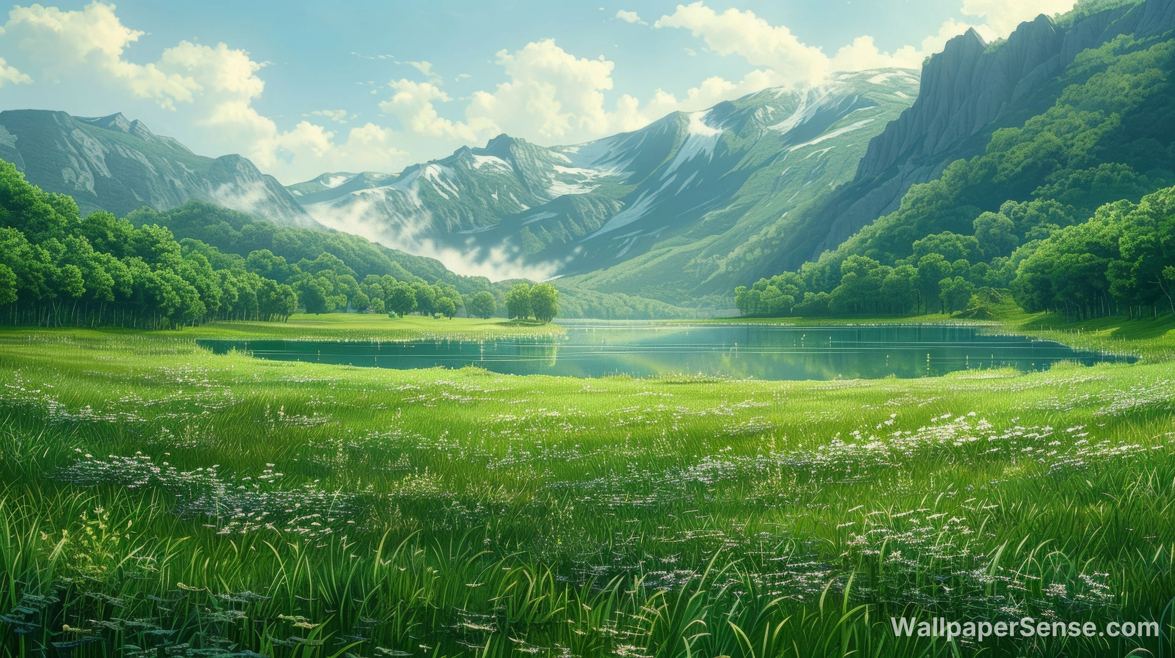 Anime Bergenmeer 8K Ultra HD Desktop Wallpaper