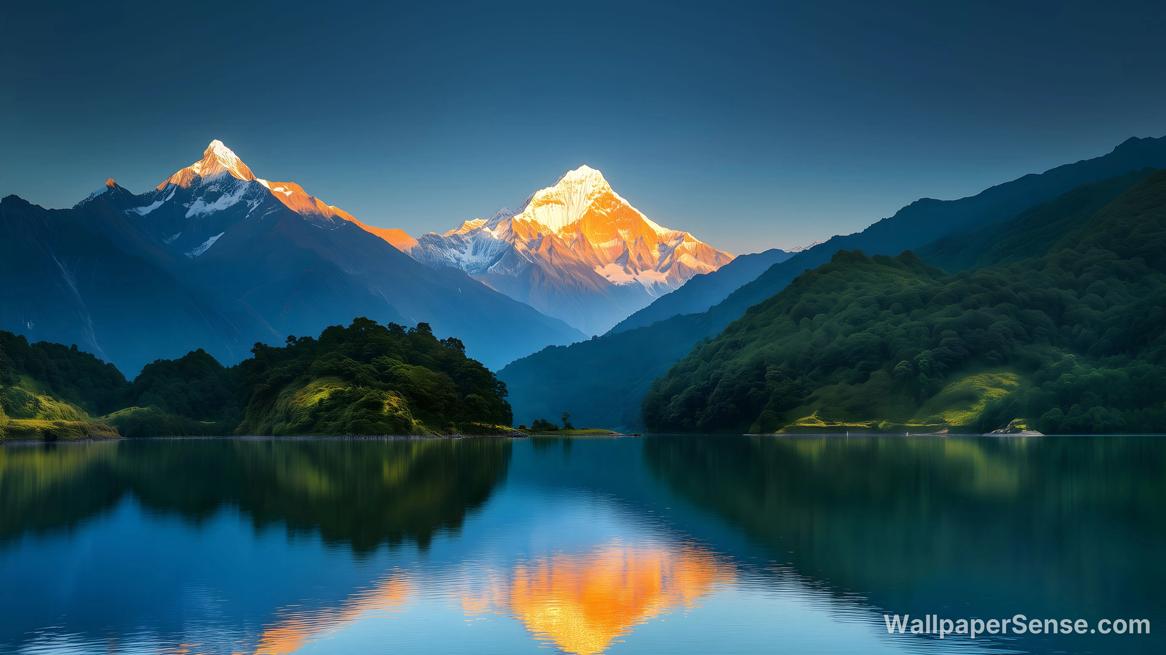 阿尔卑斯山湖与峰 4K 8K 超高清壁纸合集 - 阿尔卑斯山湖景 4K 桌面壁纸