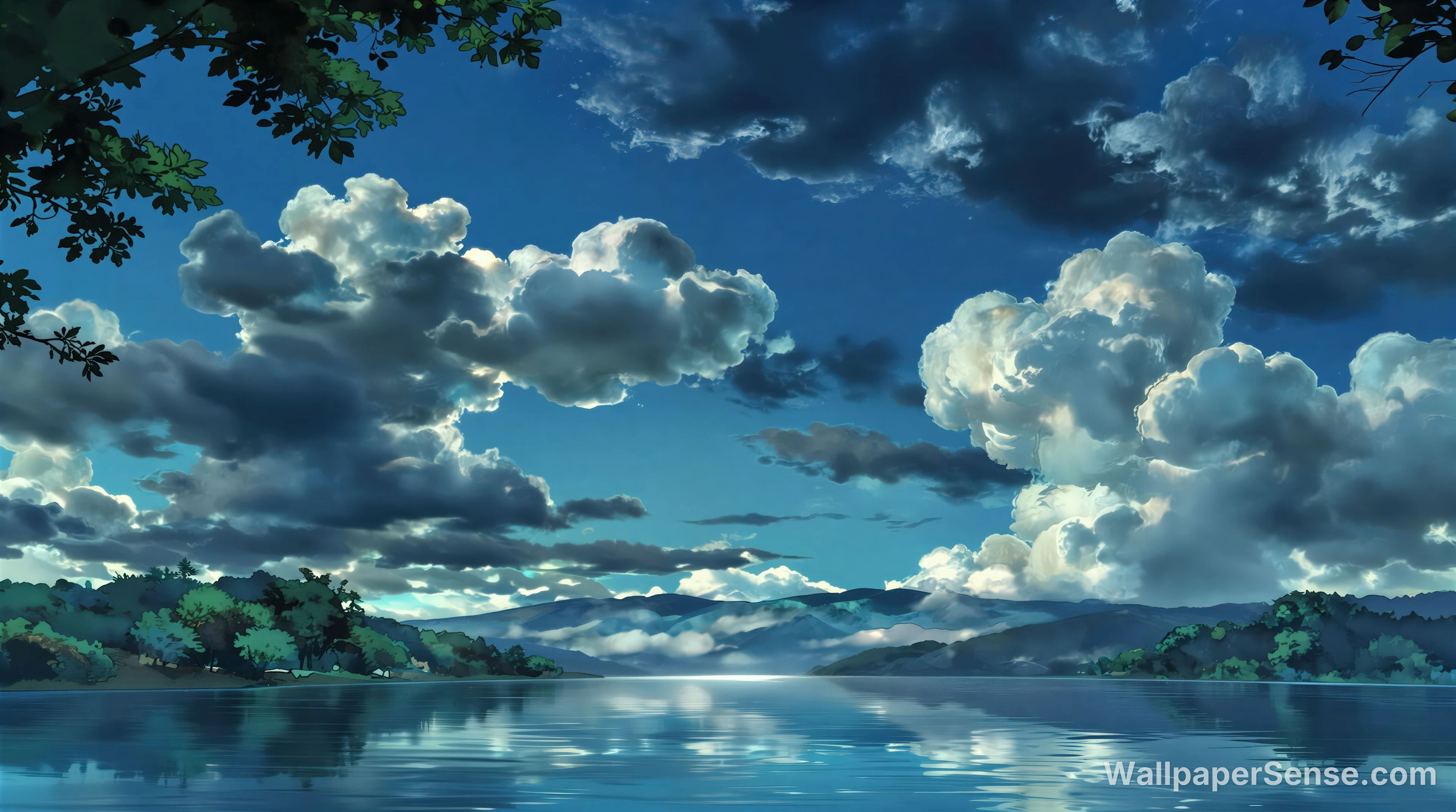 Anime-lake Sky 8K Ultra HD Työpöytätaustakuva - Premium wallpaper in 8000x4464 resolution