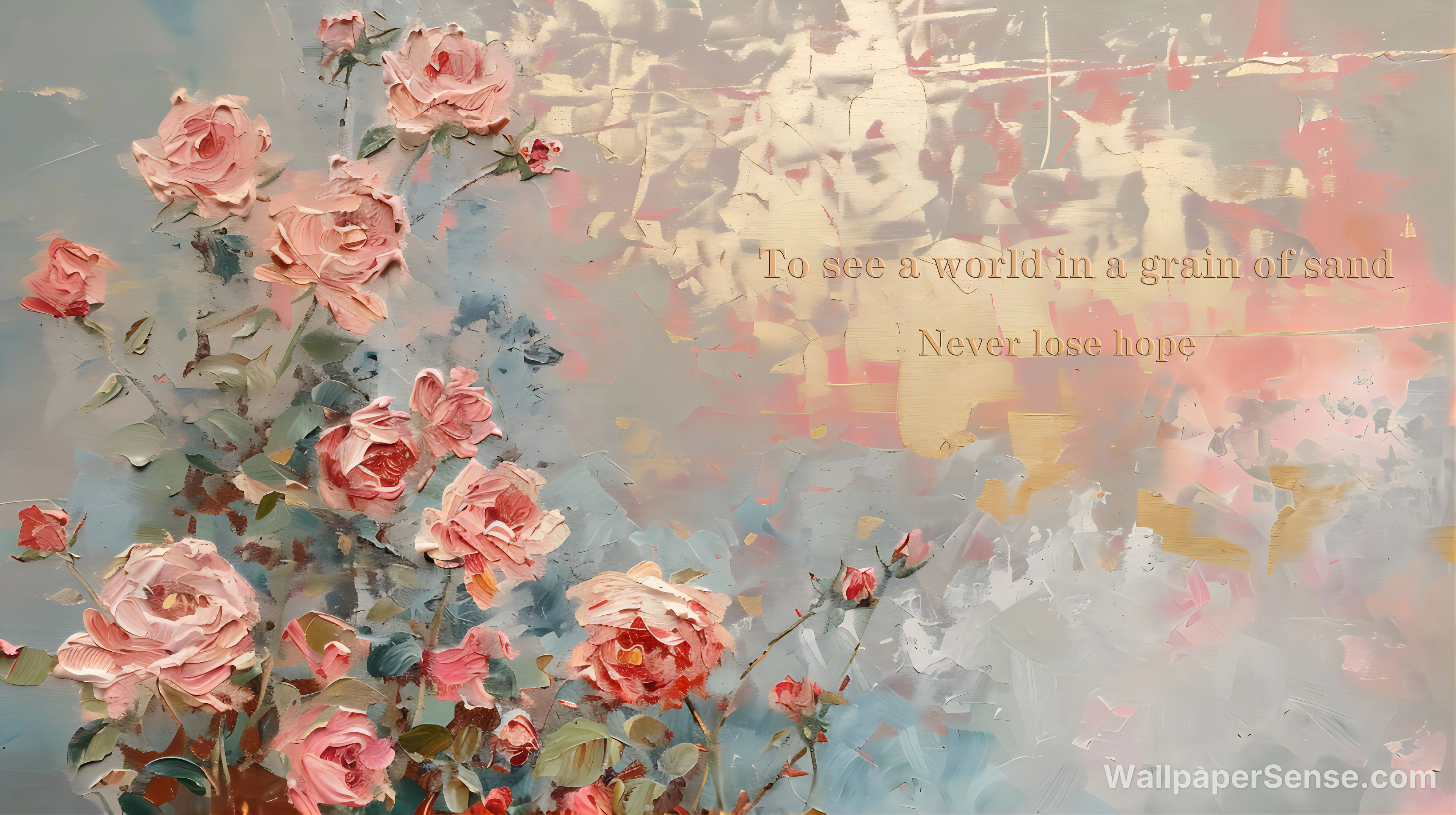 Oriental Art Rose 8K Ultra HD Desktop Wallpaper