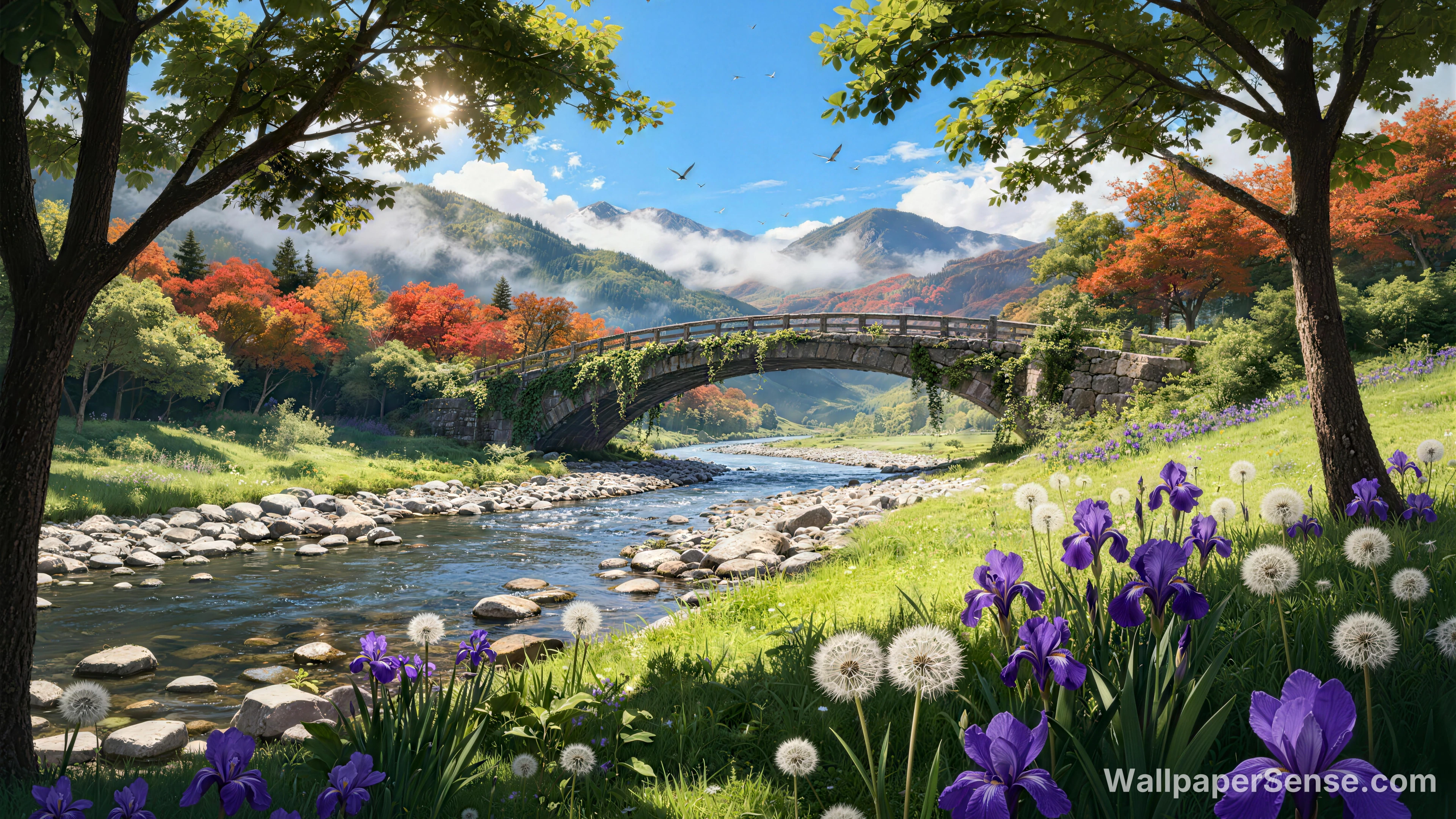 东方风格秋日山谷 8K桌面壁纸 - Premium wallpaper in 8192x4608 resolution