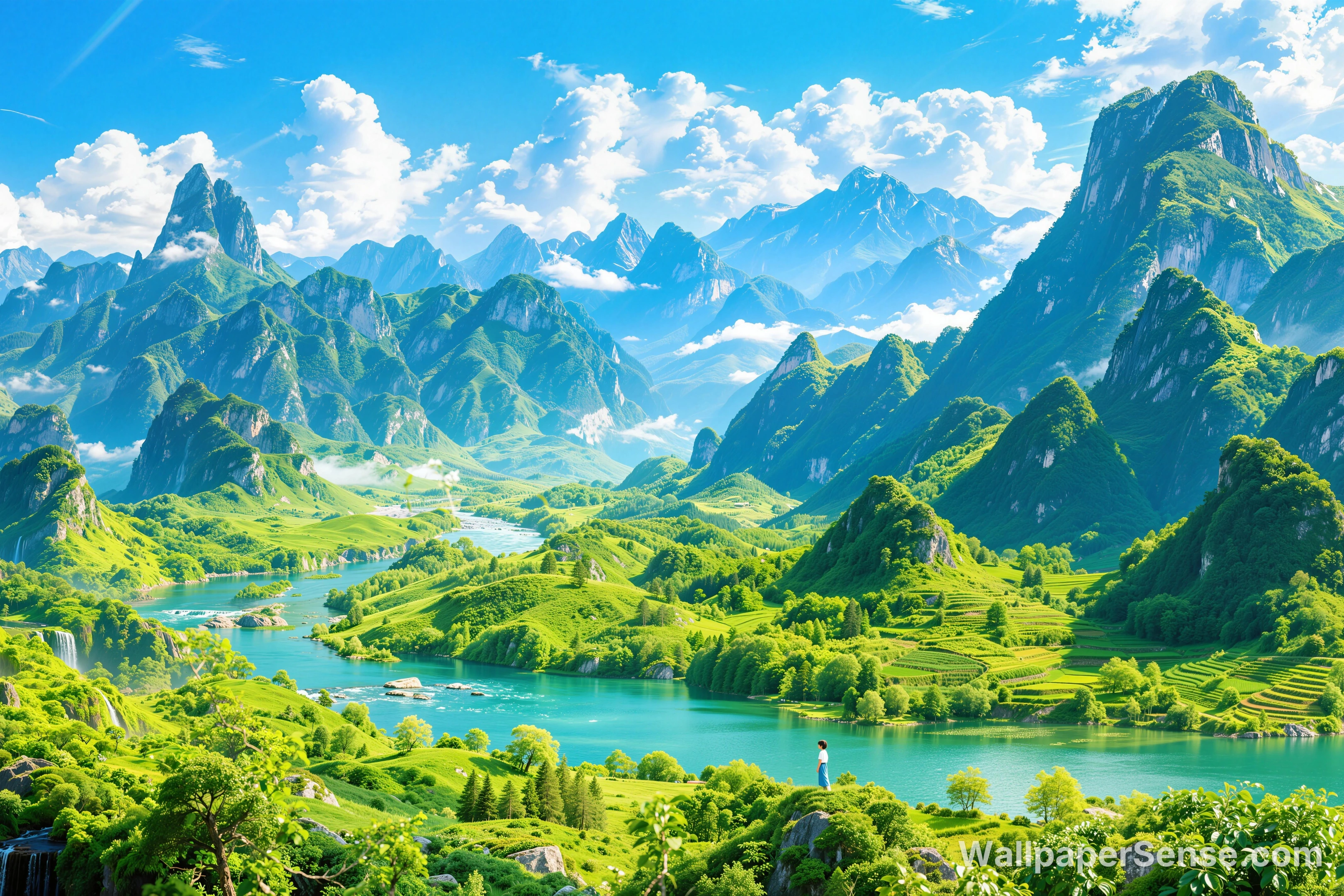 Chinese Style Landscape 8K Desktop Wallpaper