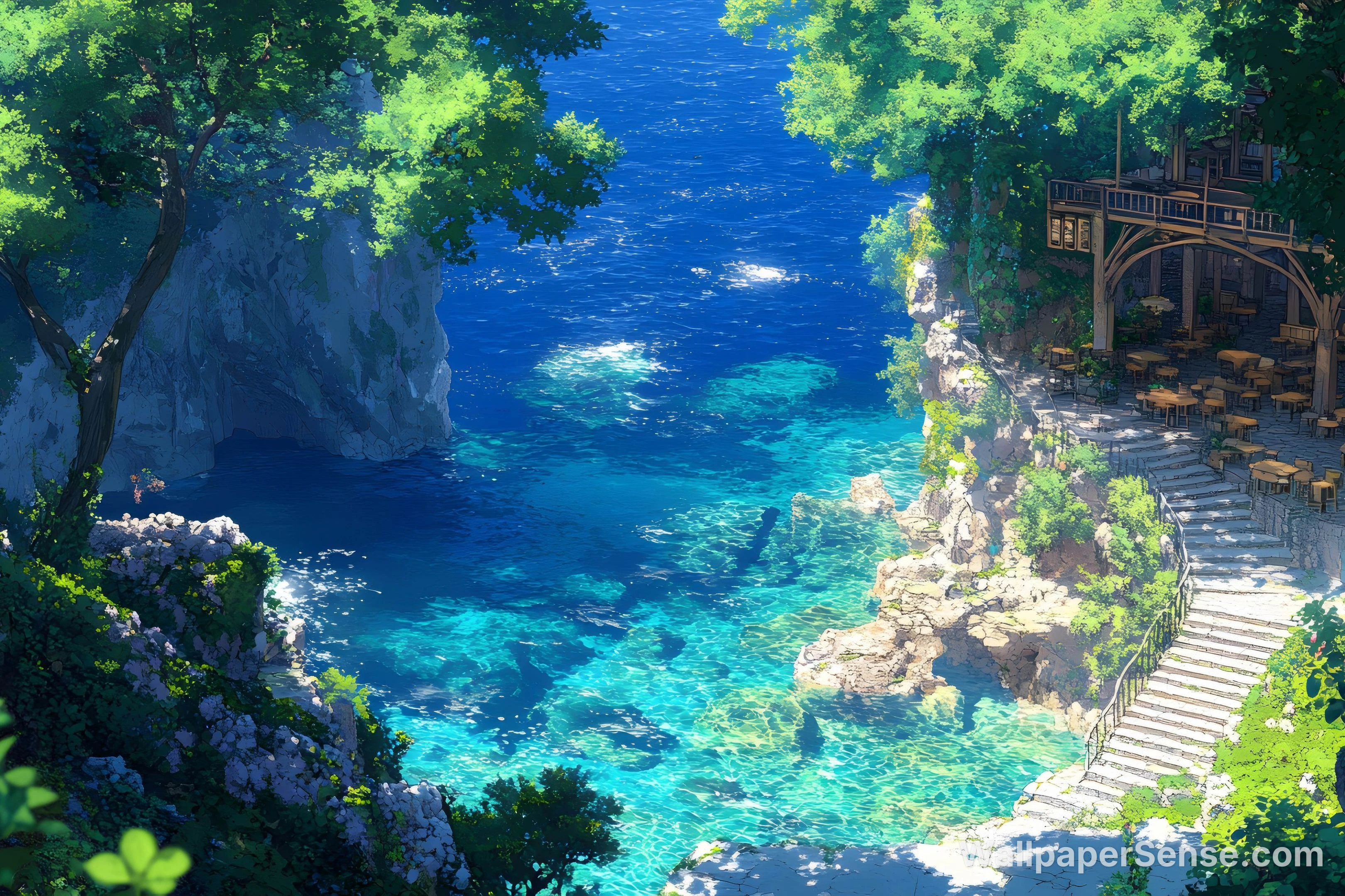 Papel de Parede Animado Japonês da Praia 8K Ultra HD - Premium wallpaper in 6726x4484 resolution