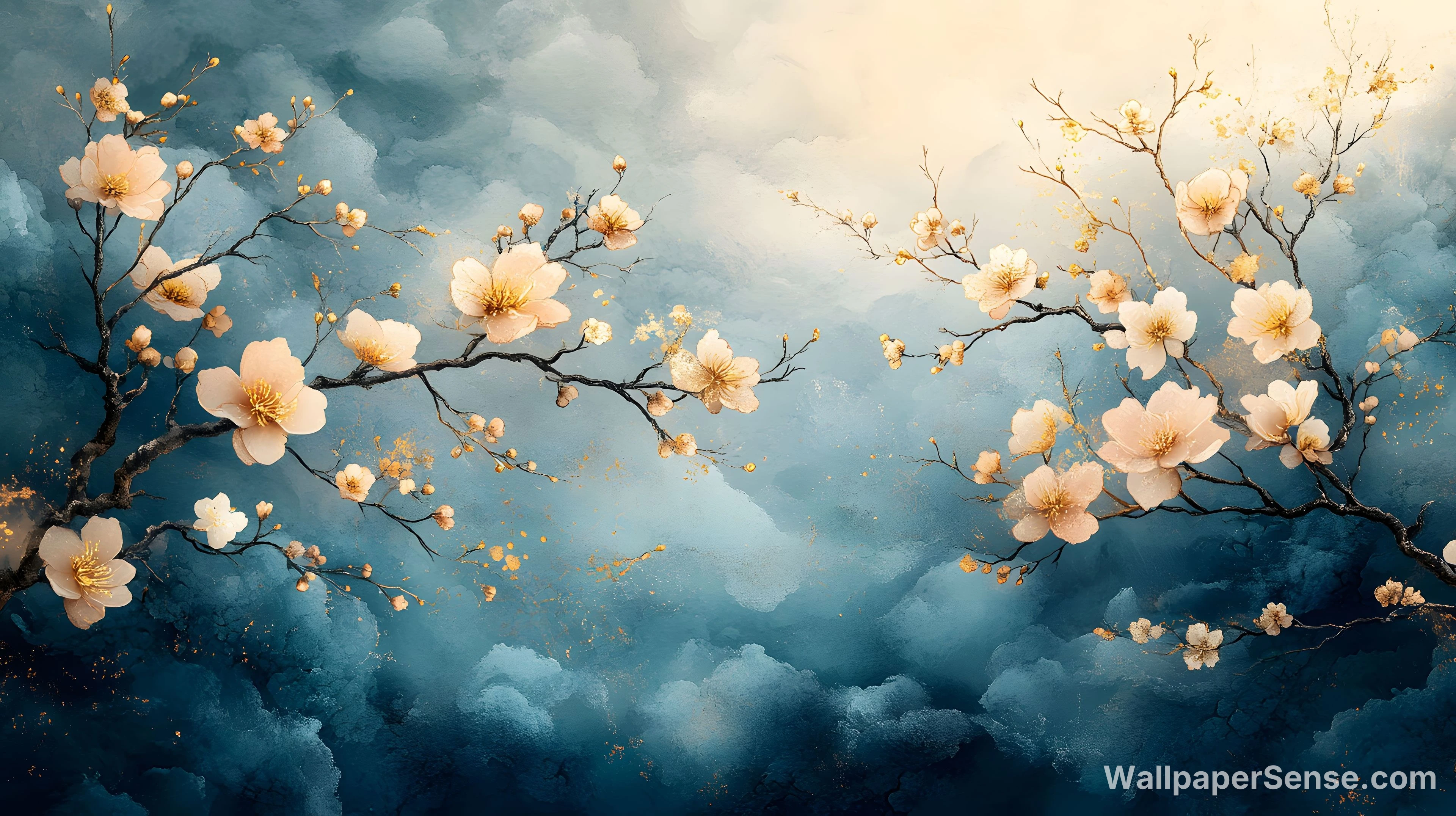Chinese Style Plum Blossoms 8K Ultra HD Desktop Wallpaper