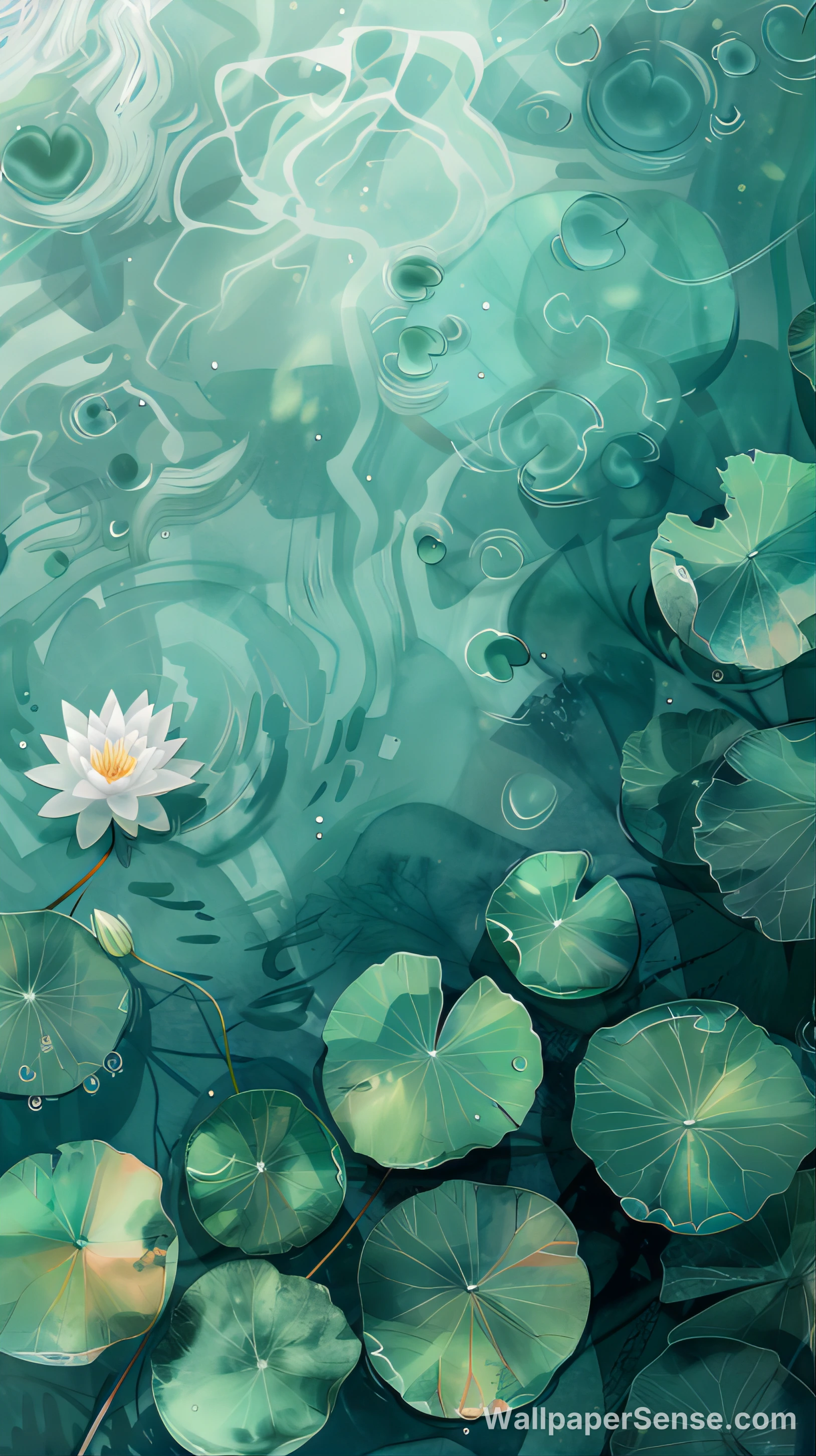 Oriental Art Lotus 4K Desktop Wallpaper