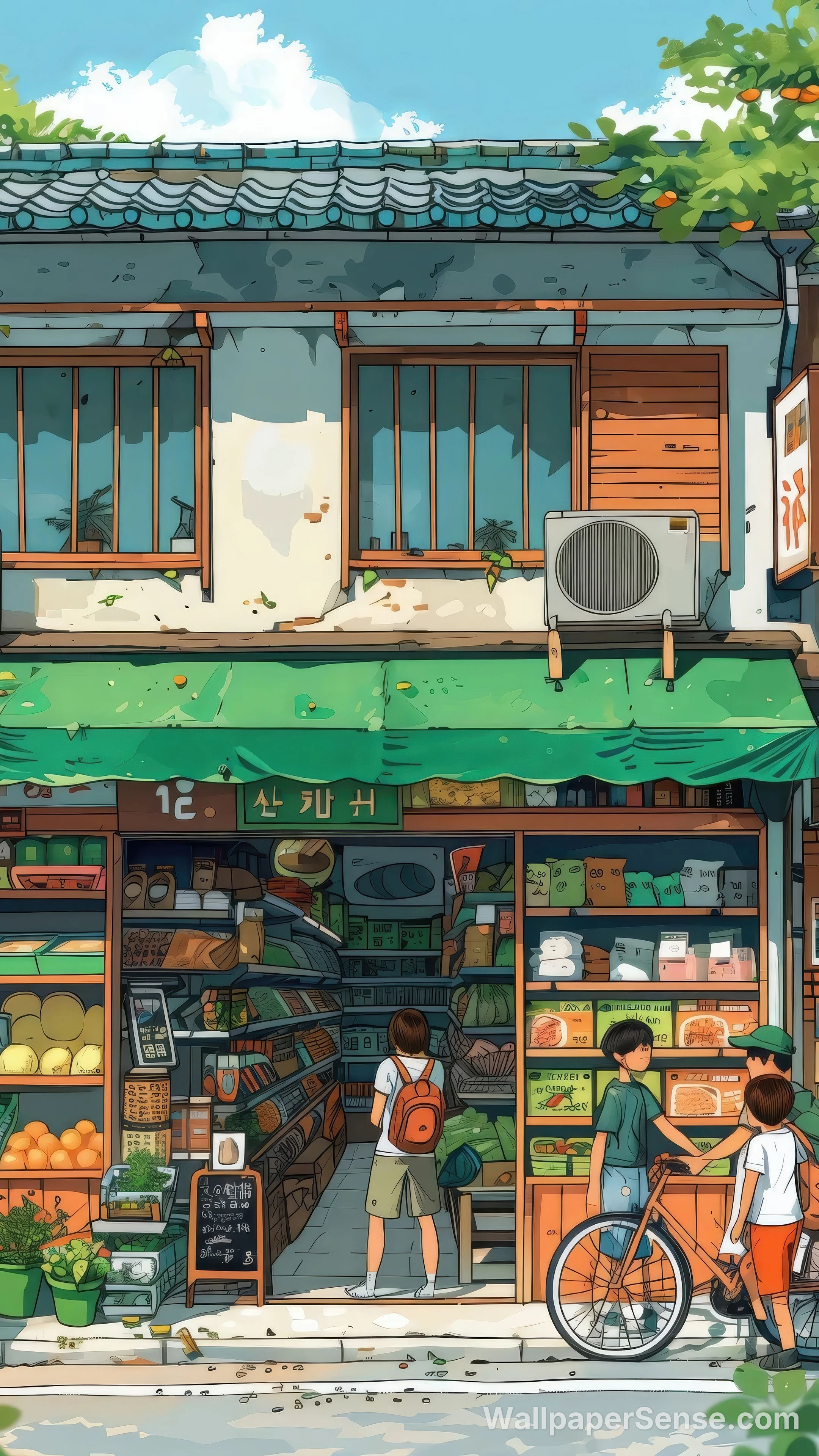 韩式街头市集 8K 超高清手机壁纸 - Premium wallpaper in 3238x5756 resolution