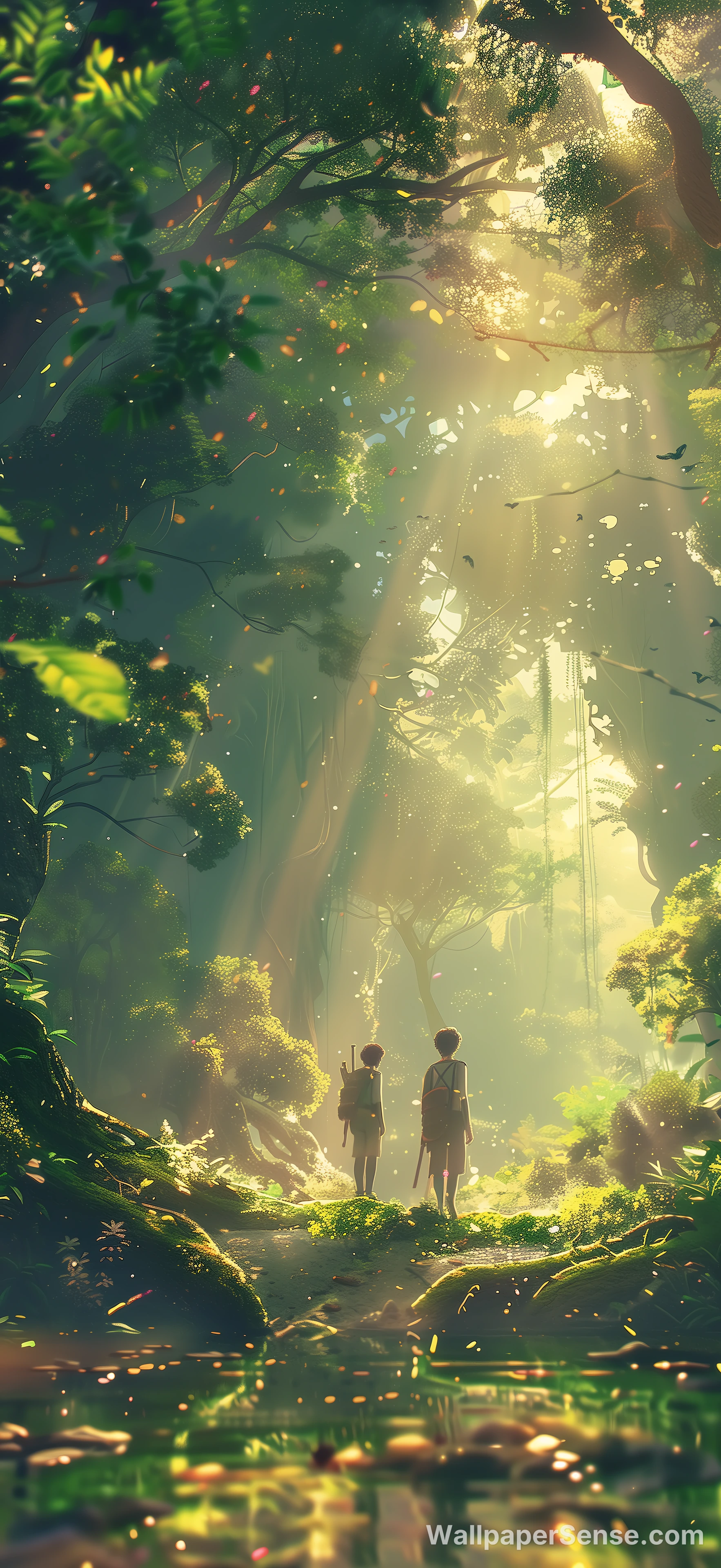 Miyazaki-Style Forest 8K Desktop Wallpaper