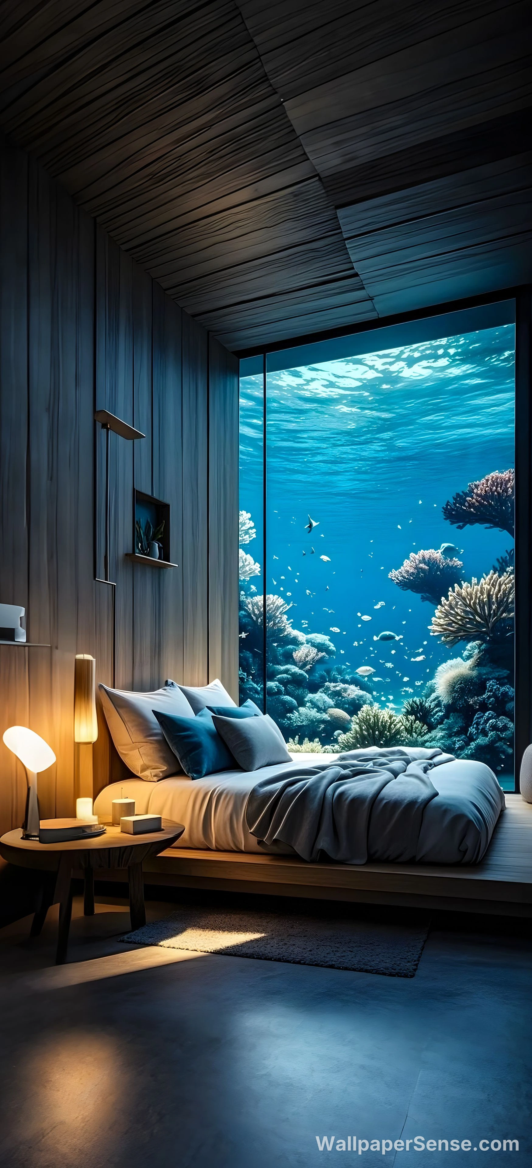 Fondo de pantalla 8K Ultra HD moderno bajo el agua para móvil