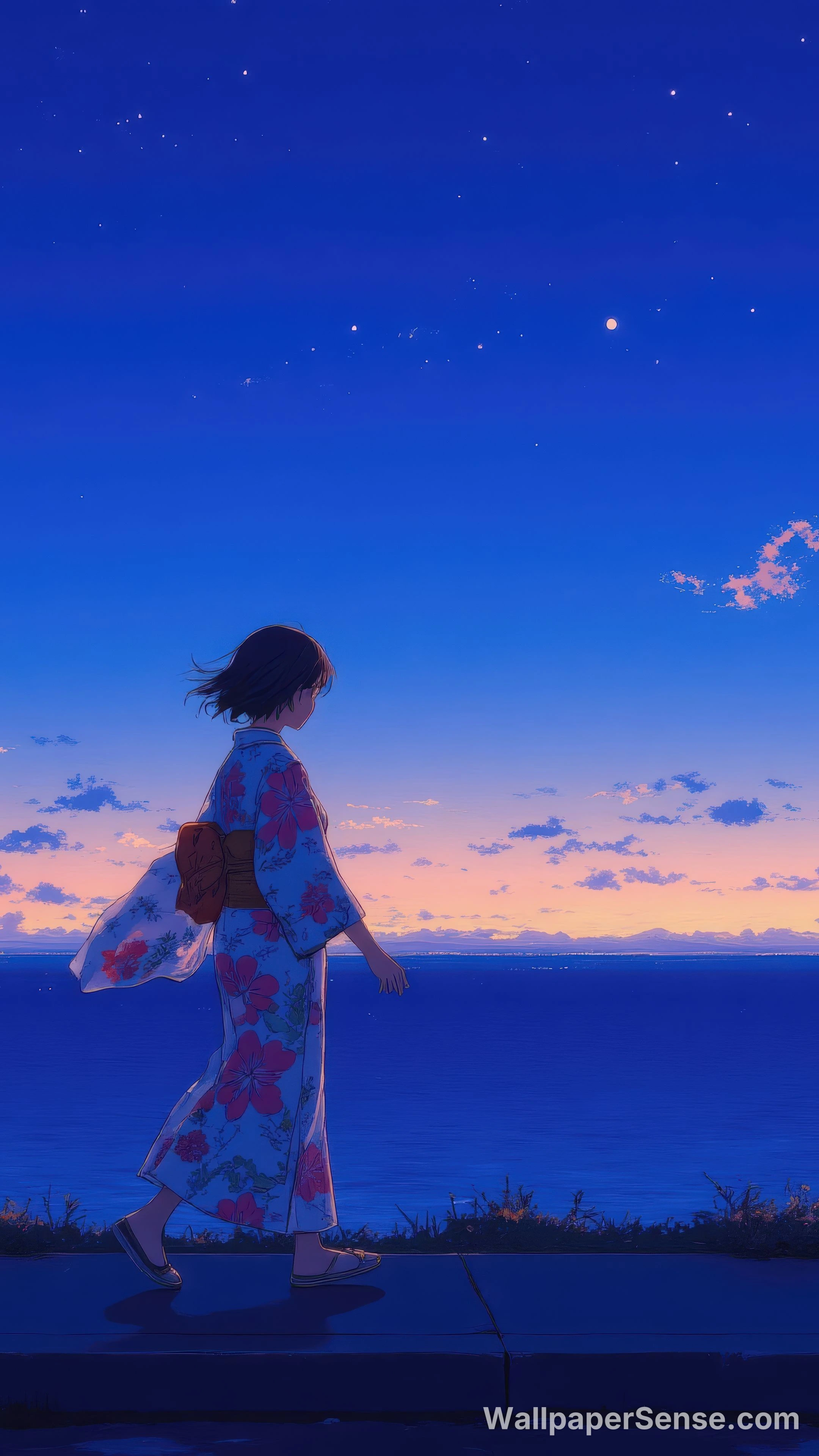 日式动漫女孩穿浴衣 8K 超高清手机壁纸 - Premium wallpaper in 2880x5120 resolution