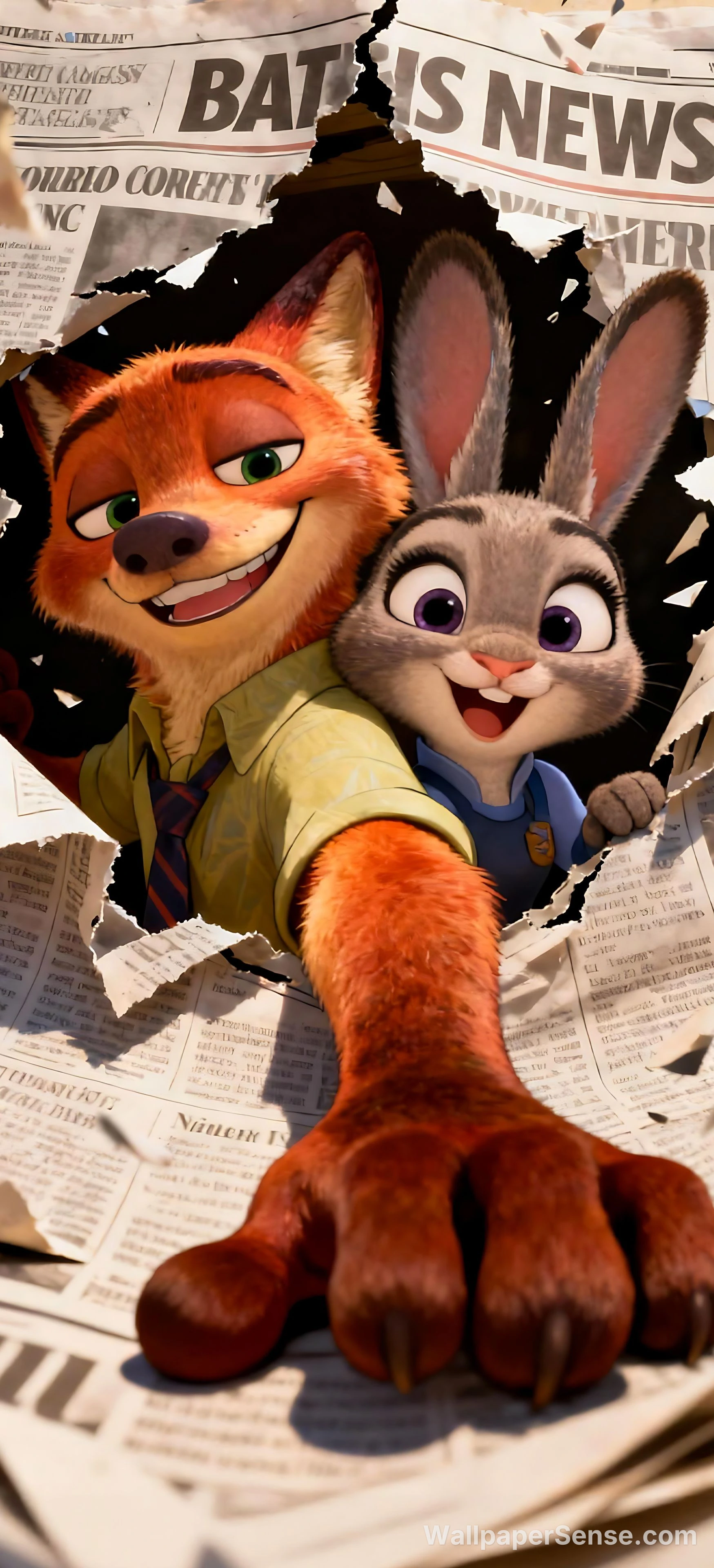 Zootopia - Väinä ja Kani 8K Ultra HD-mobiilipohjat