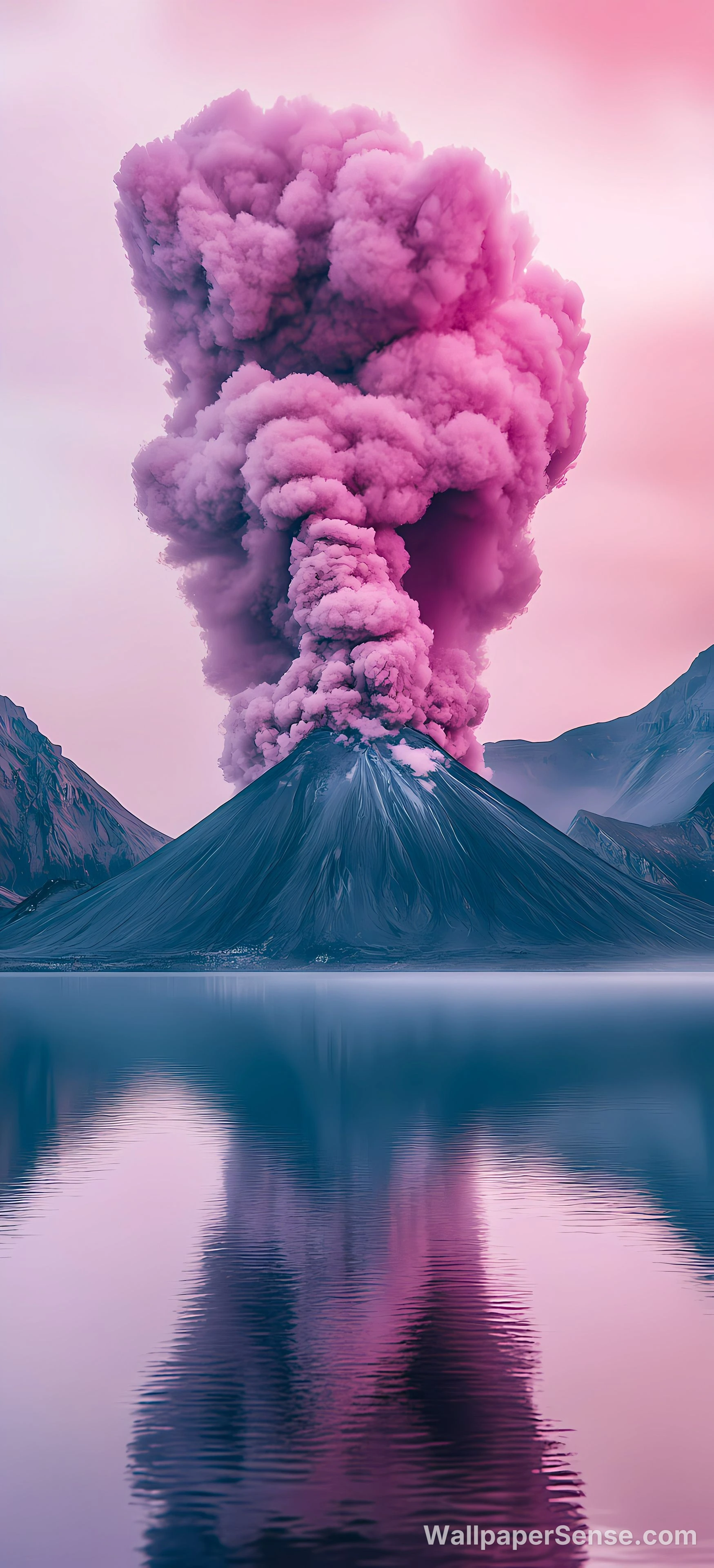 赛博朋克火山喷发 8K超高清手机壁纸