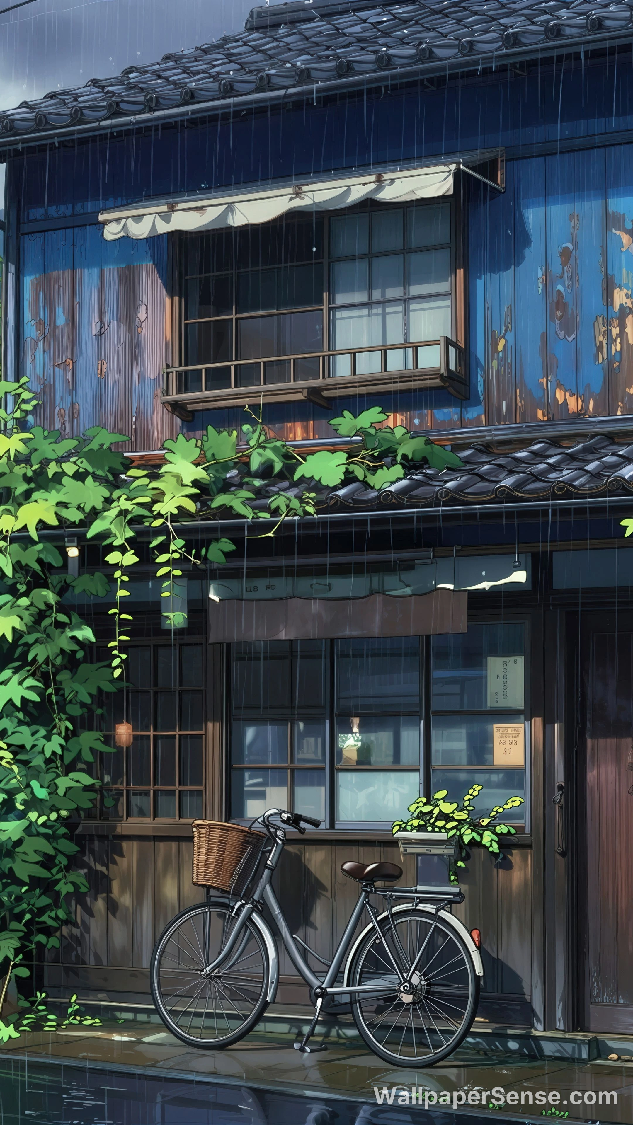 日式雨天街道 8K超高清手机壁纸 - Premium wallpaper in 2511x4464 resolution