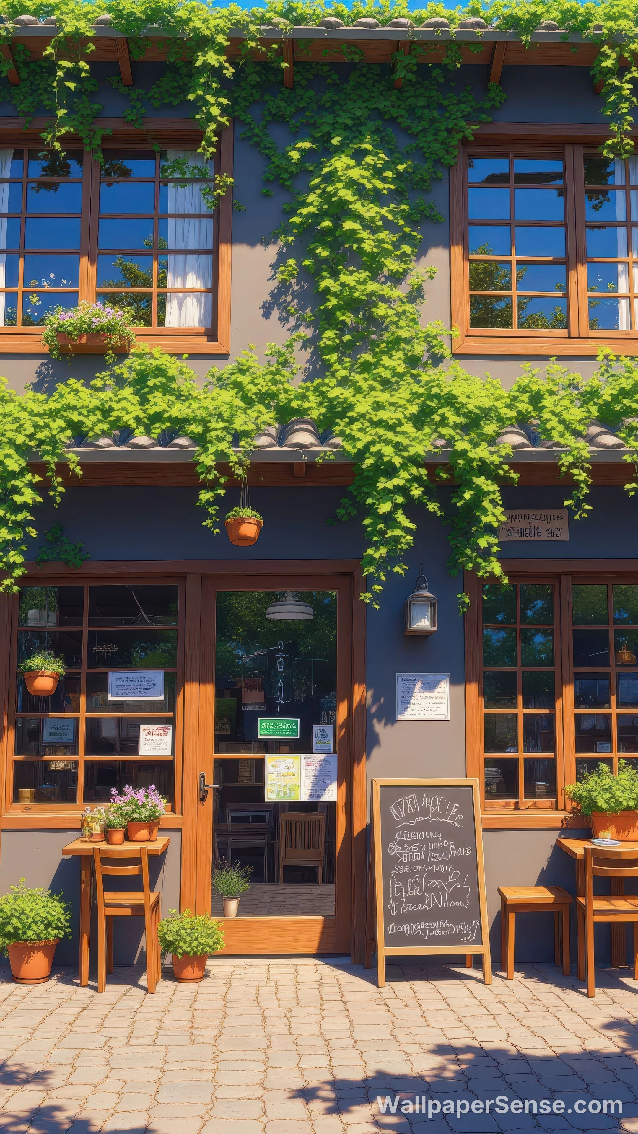 欧式小屋咖啡馆 8K超高清手机壁纸 - Premium wallpaper in 2880x5120 resolution