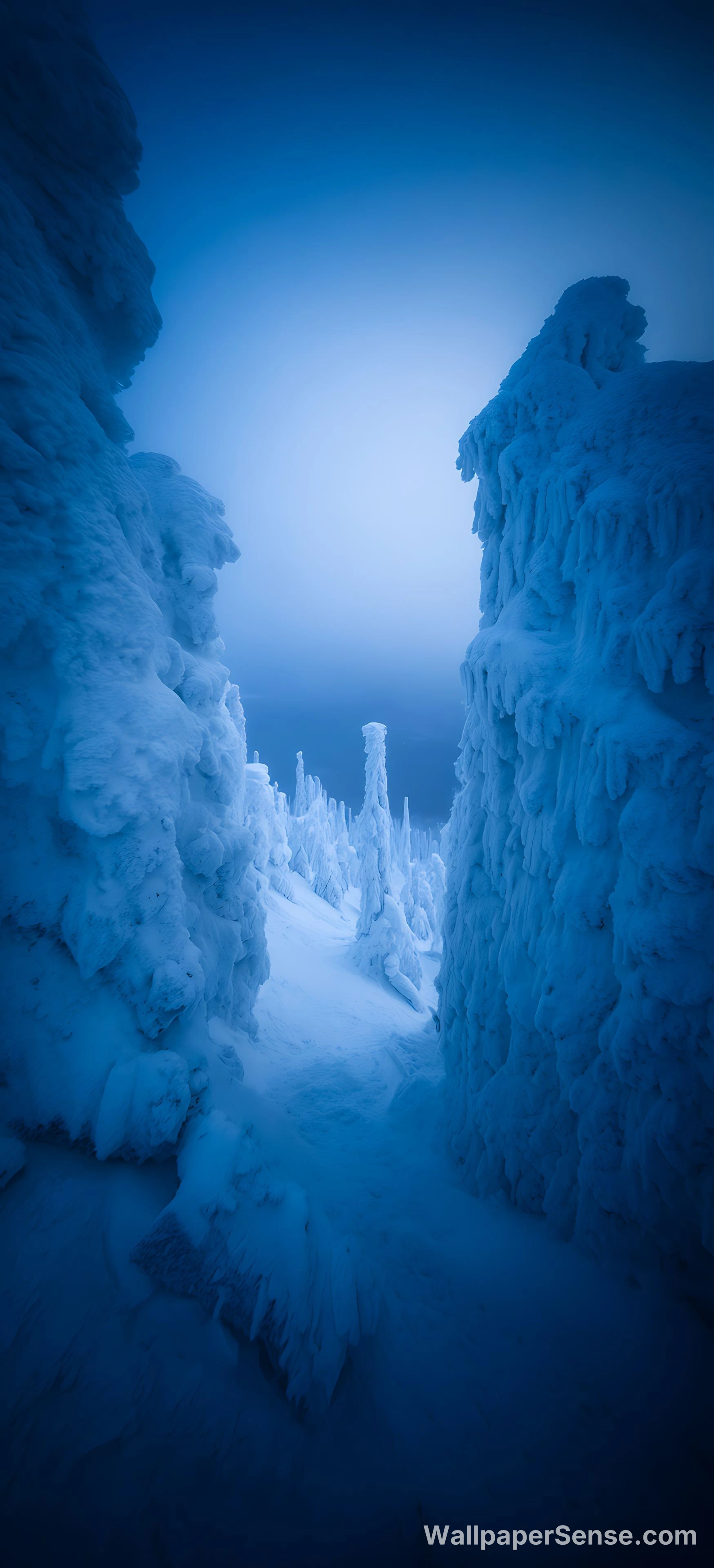 日式冬日雪景 8K 超高清手机壁纸