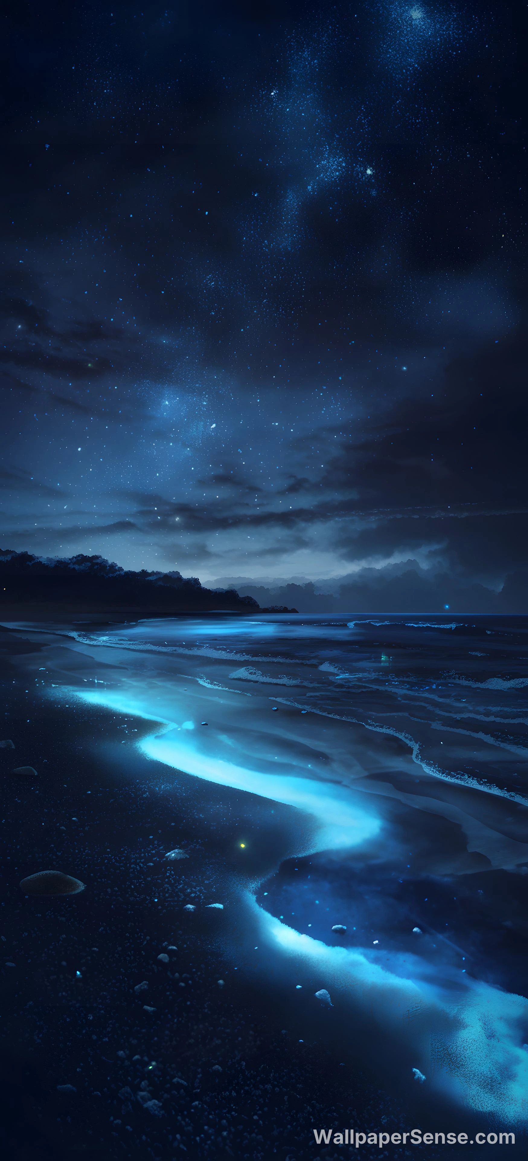 Japansk stjernedekt strand 8K Ultra HD mobilbakgrunn - Free wallpaper in 2944x6464 resolution