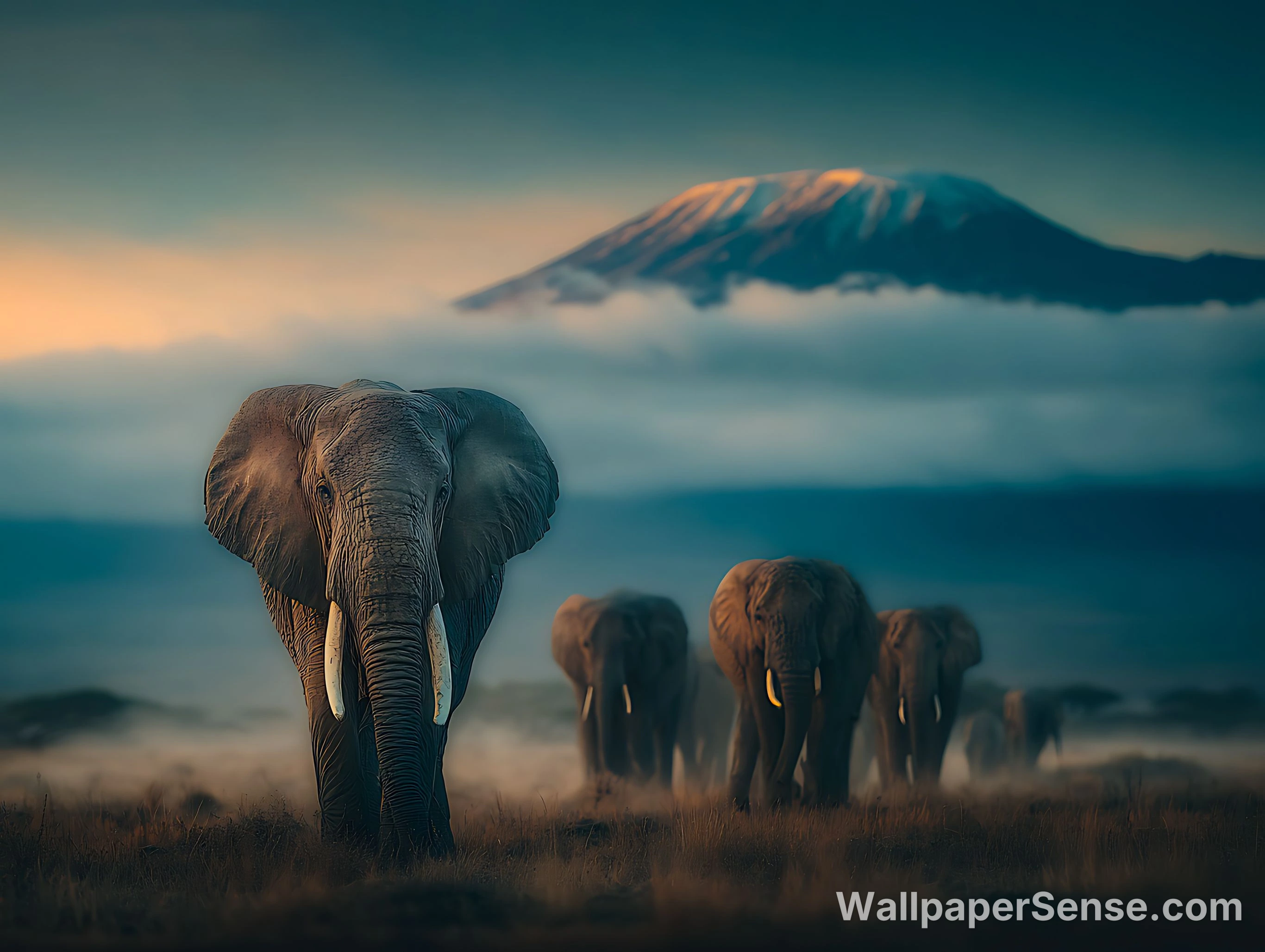 Africký safari slonové 4K a 8K Ultra HD sbírka pozadí - Africký safari slonové 4K stolní pozadí
