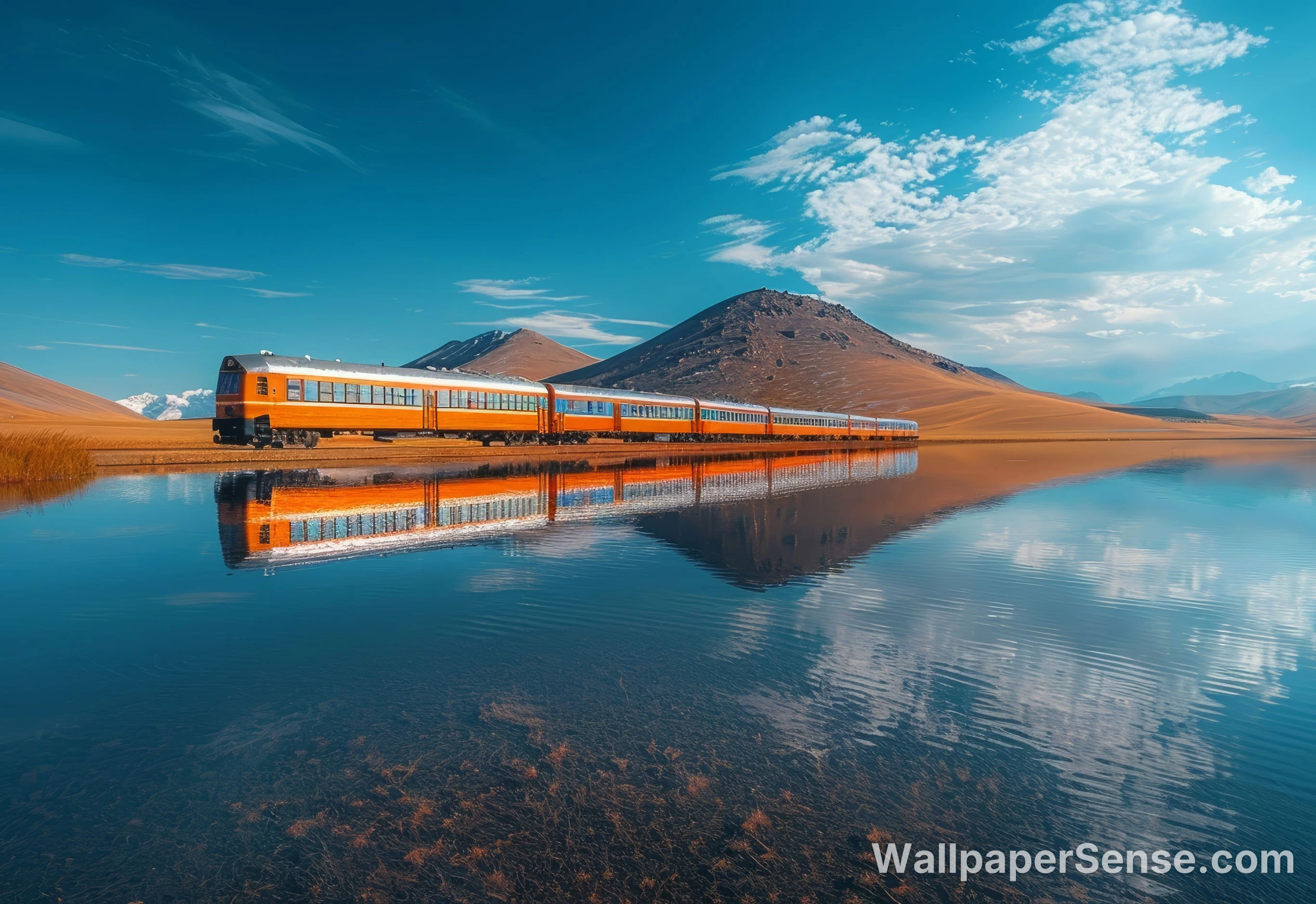 Treno nel Deserto 8K Ultra HD Wallpaper
