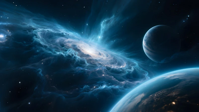 Cosmic Nebula Galaxy 8K Ultra HD Desktop Wallpaper