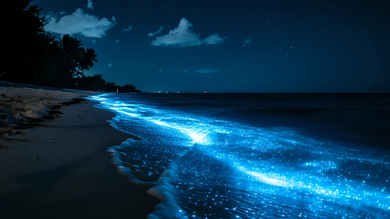 Bioluminescent Ocean 4K 8K Ultra HD Wallpaper Collection - Pack with 3 wallpapers for $1