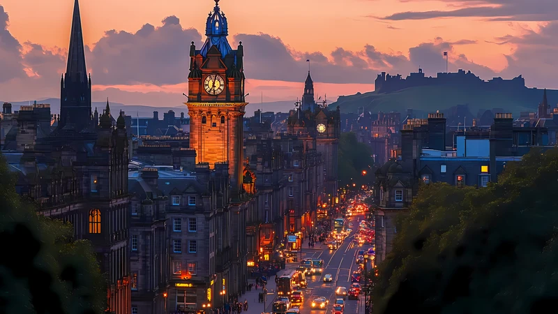 Scottish Cityscape 4K 8K Ultra HD Wallpaper Collection - Pack with 3 wallpapers for $1