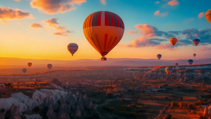 Cappadocia Hot Air Balloons 4K 8K Ultra HD Wallpaper Collection - Pack with 3 wallpapers for $1