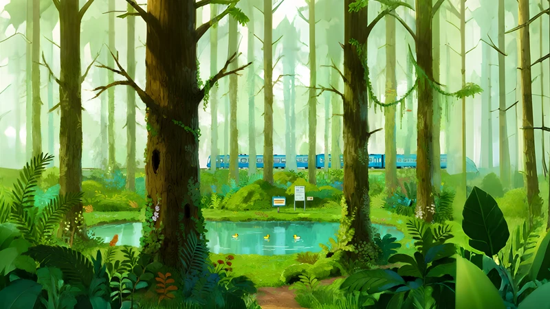 Japanese Forest Stream 4K Desktop Wallpaper