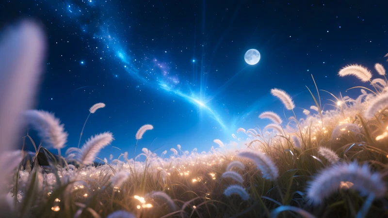Cosmic Night Field 4K Desktop Wallpaper