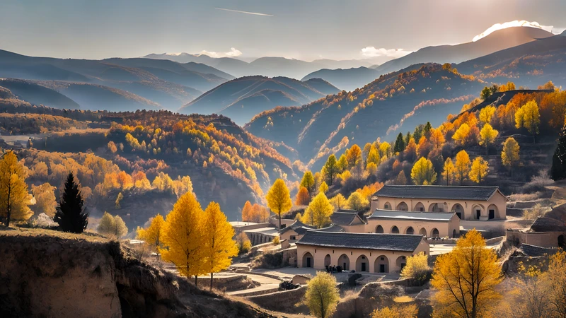Oriental Autumn Landscape 4K 8K Ultra HD Wallpaper Collection - Pack with 3 wallpapers for $1