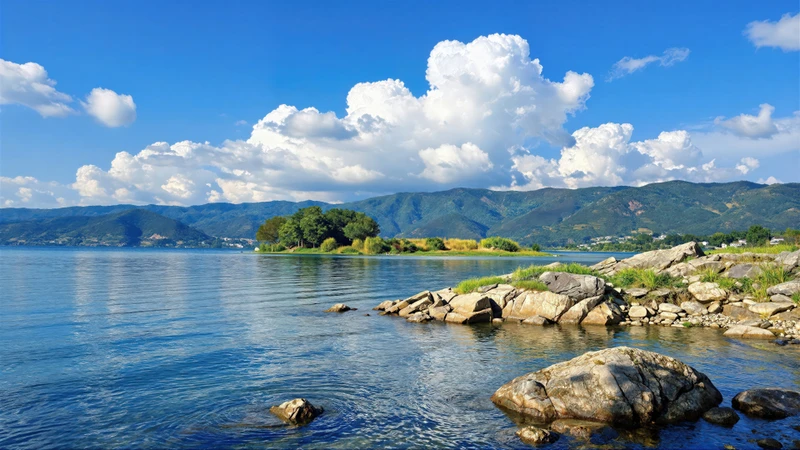 Japanese Lake Scenic 8K Ultra HD Desktop Wallpaper