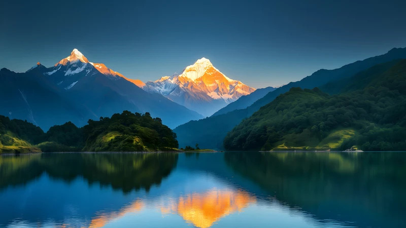 Alpine Mountain Lake and Peak 4K 8K Ultra HD Wallpaper Collection - Pack with 3 wallpapers for $1