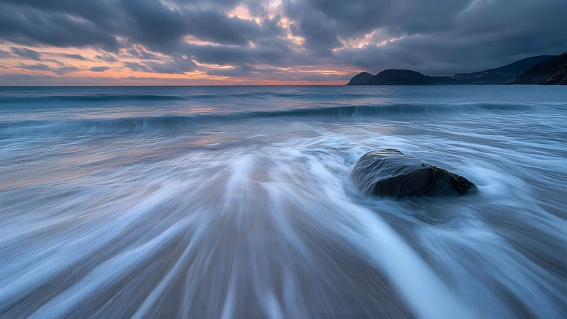 Japanese Coastal Sunset 4K Desktop Wallpaper