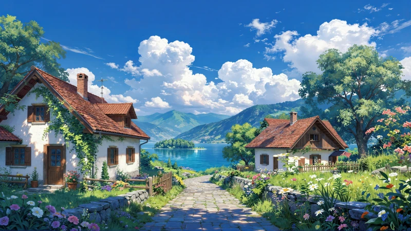 Japanese Zen Garden and Alpine Lake 8K Ultra HD Wallpaper Collection - Pack with 15 wallpapers for $1
