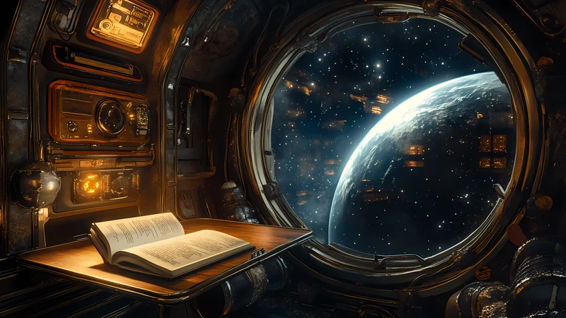 Steampunk Space Observatory 4K Desktop Wallpaper