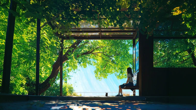 Japanese Garden Pavilion 8K Ultra HD Desktop Wallpaper