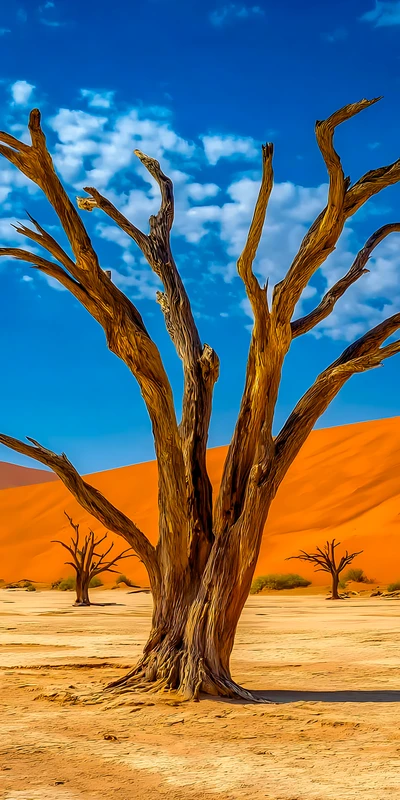 Desert Dead Tree 8K Ultra HD Phone Wallpaper