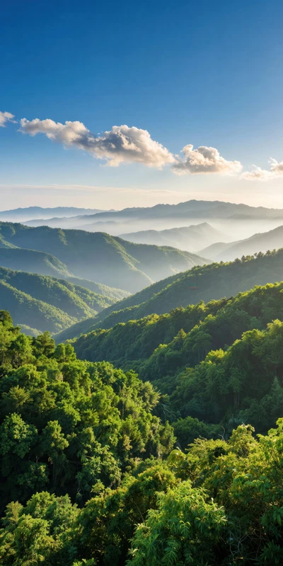 Oriental Mountain Valley 8K Ultra HD Phone Wallpaper