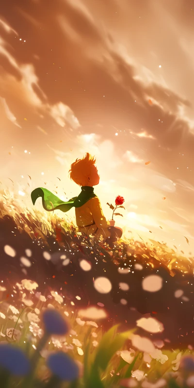Japanese Anime The Little Prince 8K Ultra HD Phone Wallpaper