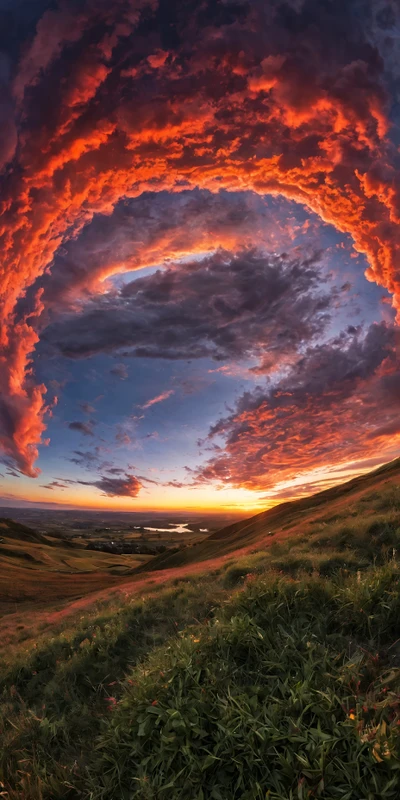 Epic Sunset Sky 8K Ultra HD Phone Wallpaper