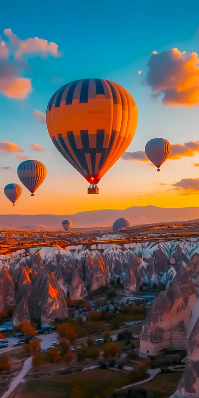 Cappadocia Hot Air Balloons 8K Ultra HD Phone Wallpaper