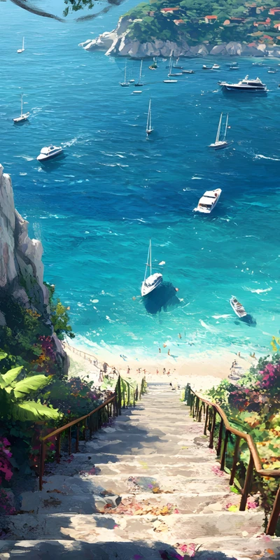 Mediterranean Coast 8K Ultra HD Desktop Wallpaper