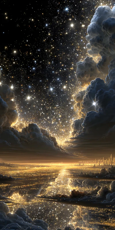 Cosmic Starry Sky 8K Ultra HD Phone Wallpaper
