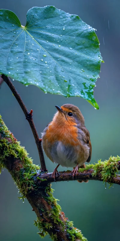 Japanese Forest Robin 8K Ultra HD Phone Wallpaper