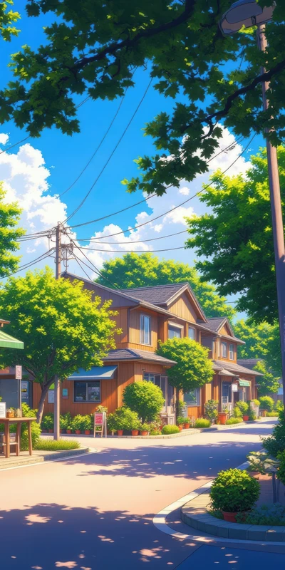 Japanese Village House 8K Ultra HD Phone Wallpaper